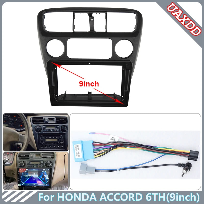 2 Din Car Android CD Player Accessories Radio Trim Plastic Dashboard Screens Audio Frame C