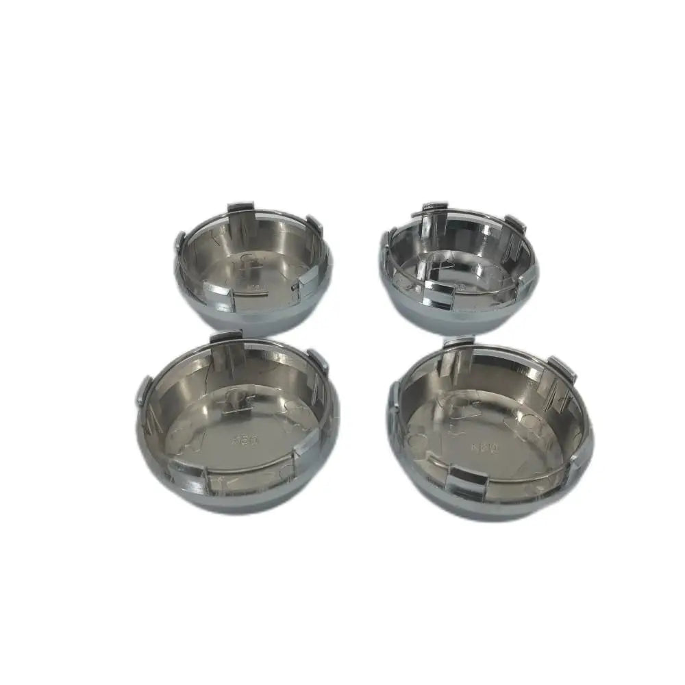 For Wheel Center Cap Universal Rim Chrome Hub Cap 60mm No Logo Silver Base