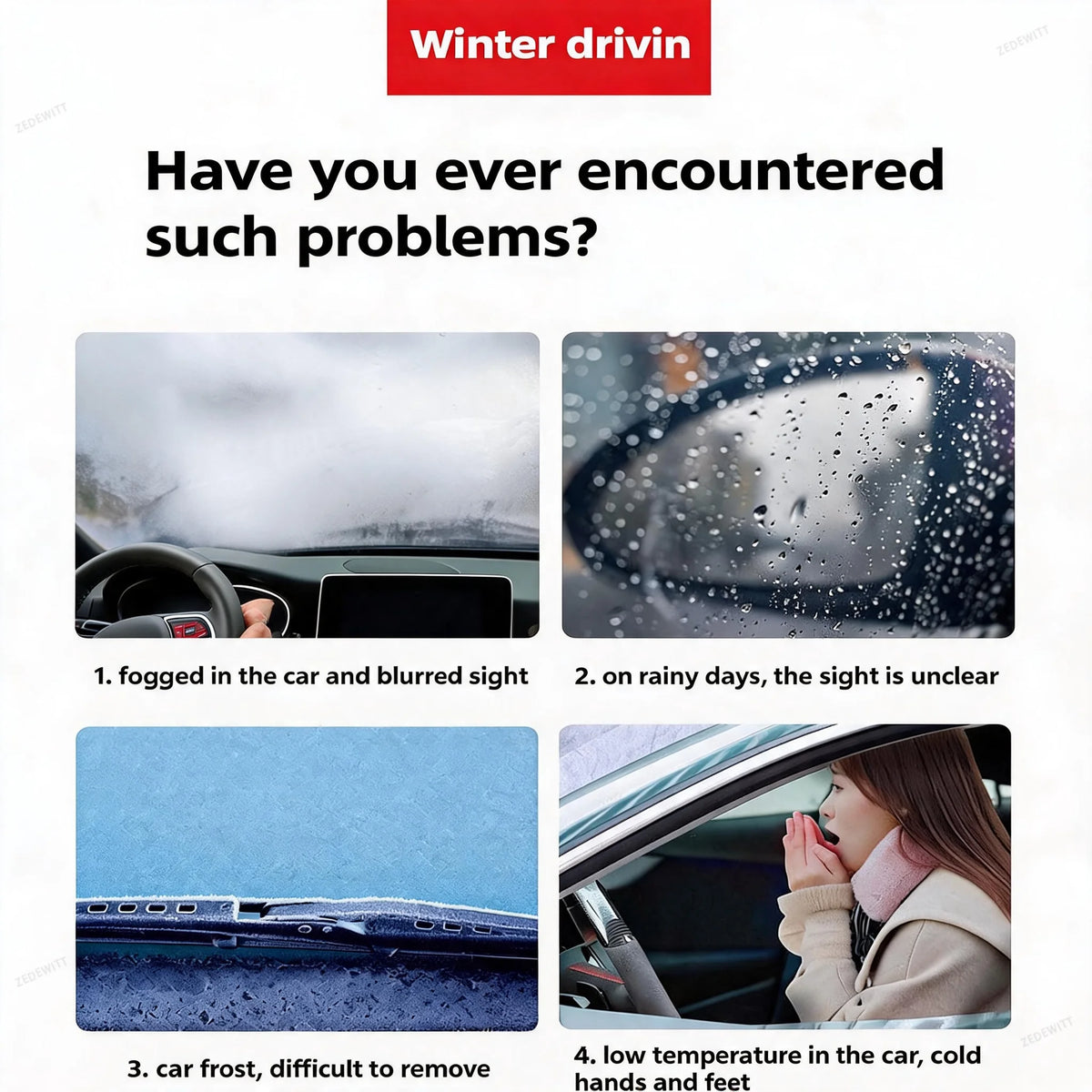 Winter Car Preheater 12V Electric Fast Heating Windshield Defroster Demister Anti-Fog Cooling Fa - Automotive LED Light