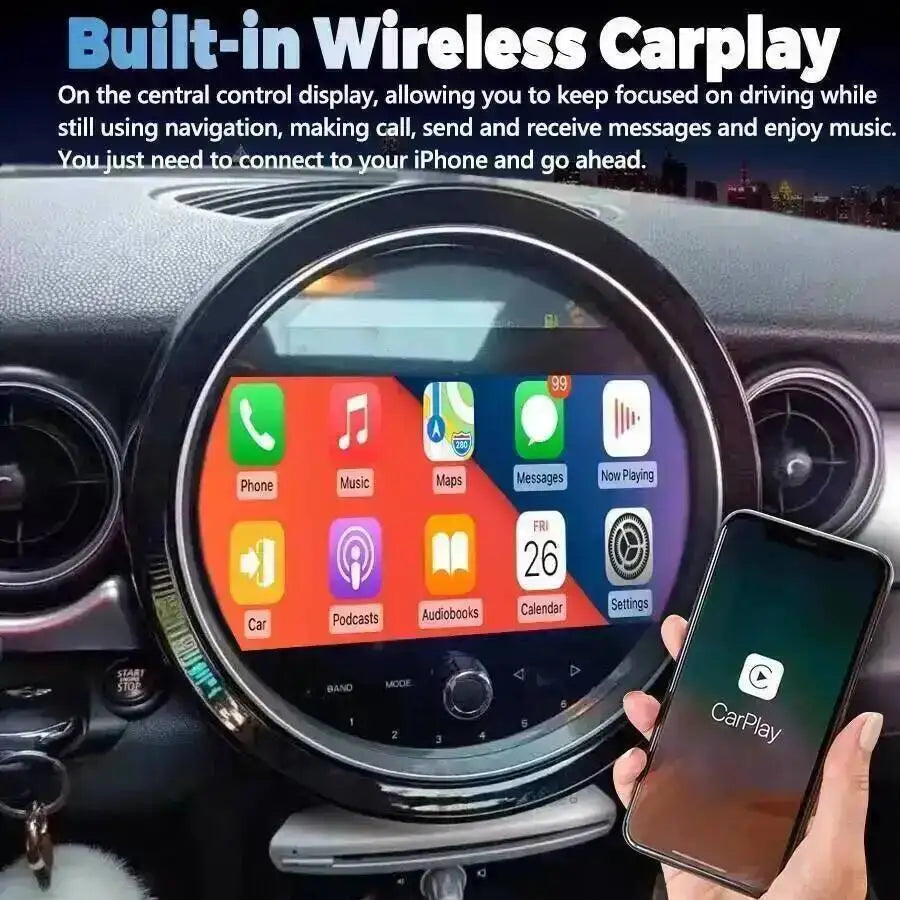 9" Android Autoradio For BMW Mini One R56 R57 R58 R60 Cooper S 2007-2017 Stereo Wireless C