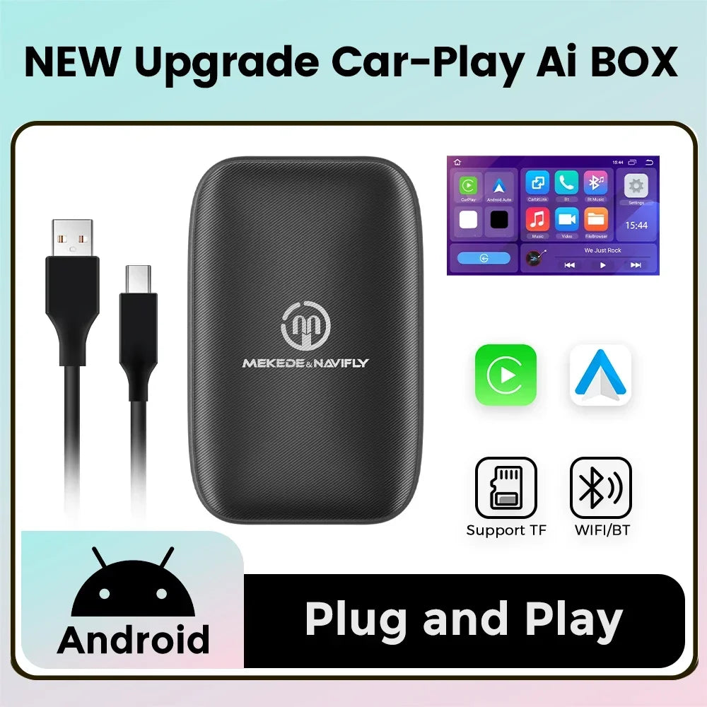for CarPlay Android Auto Wired To Wireless Ai Box for Ford Toyota Volvo VW Kia Benz Honda  | AUTOKITSHOP