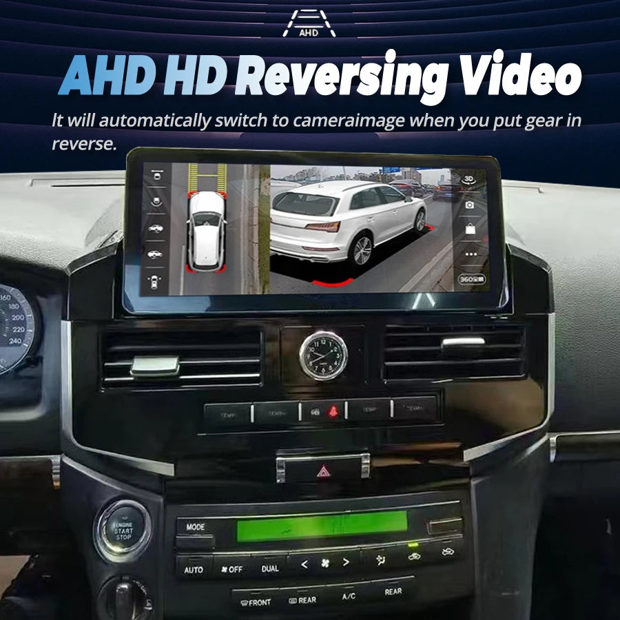 Android 15 For Toyota Land Cruiser 200 2008-2020 LC200 LC300 VX-R Stereo Car Multimedia Pl