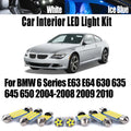 14-Piece LED Interior Light Kit for BMW 6 Series E63 E64 630 635 645 650 2004-2010 - Canbus Dome Map Door Trunk Bulbs...