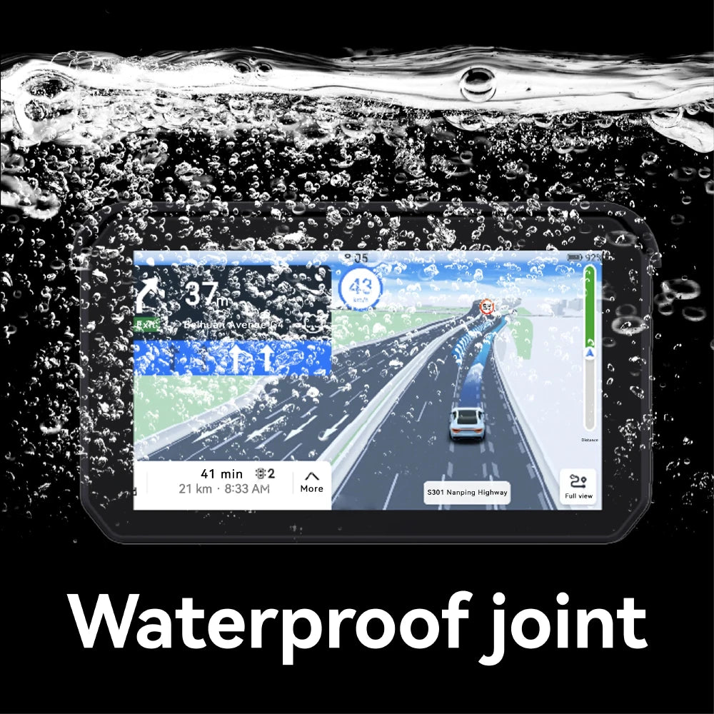 Motorcycle Carplay Water Proof WiFi Wireless Android-Auto DVR Monitor Dash Camera GPS Navi