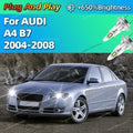 2/4Pcs High Power Headlight Car LED Lights Bulbs 160W Plug and Play For AUDI A4 B7 2004 20