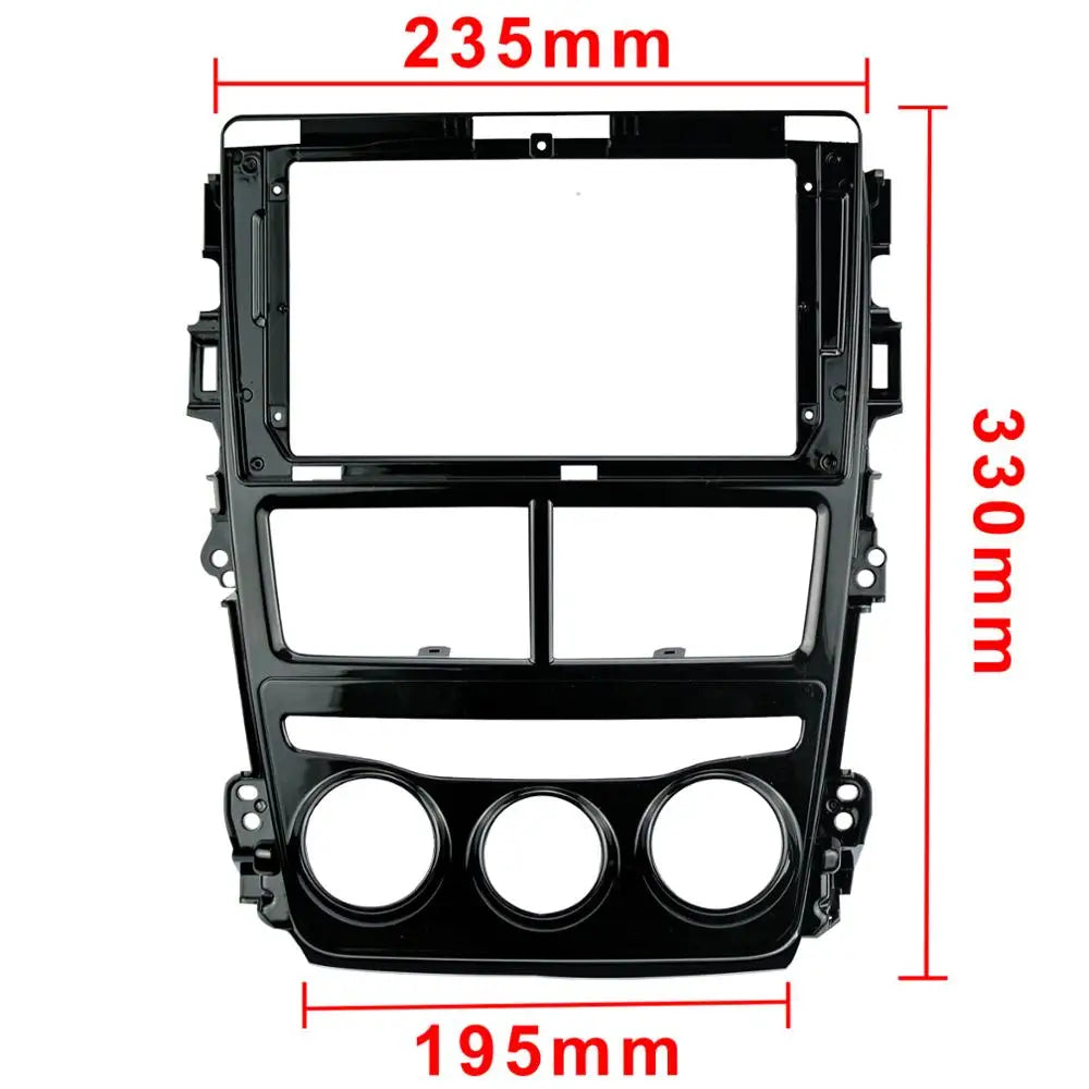 9 Inch 2din Car Fascia For TOYOTA YARIS MT 2018-2019 Stereo Panel Dash Installation Double | AUTOKITSHOP