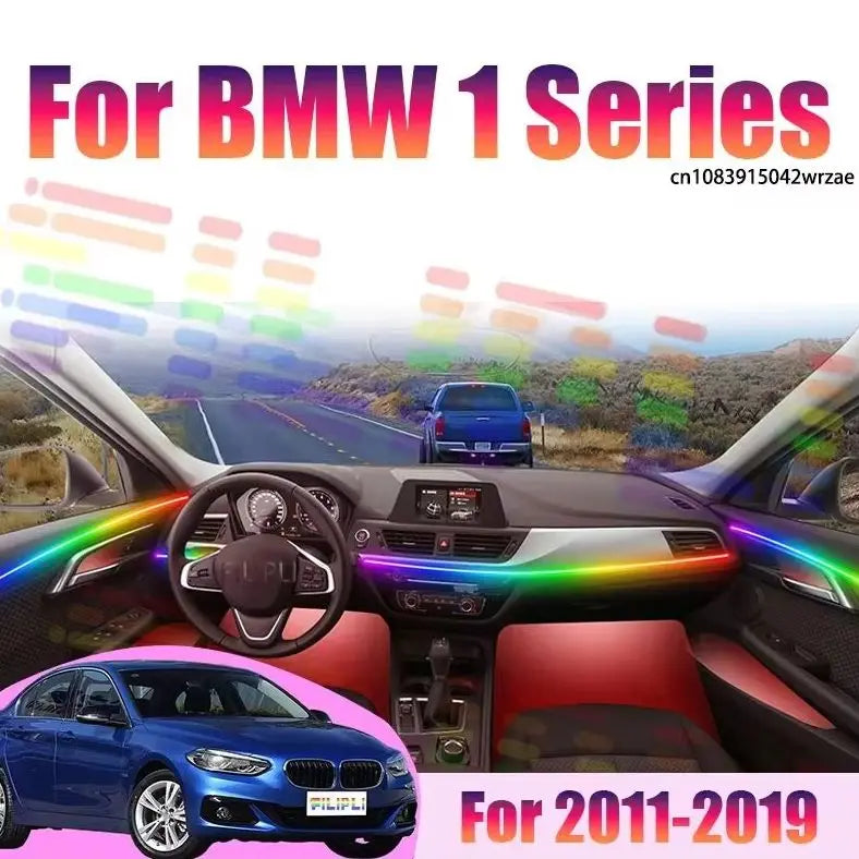 64 RGB - Neon Strip - for BMW F21 F20 - App Control - Car Interior Lighting | AUTOKITSHOP