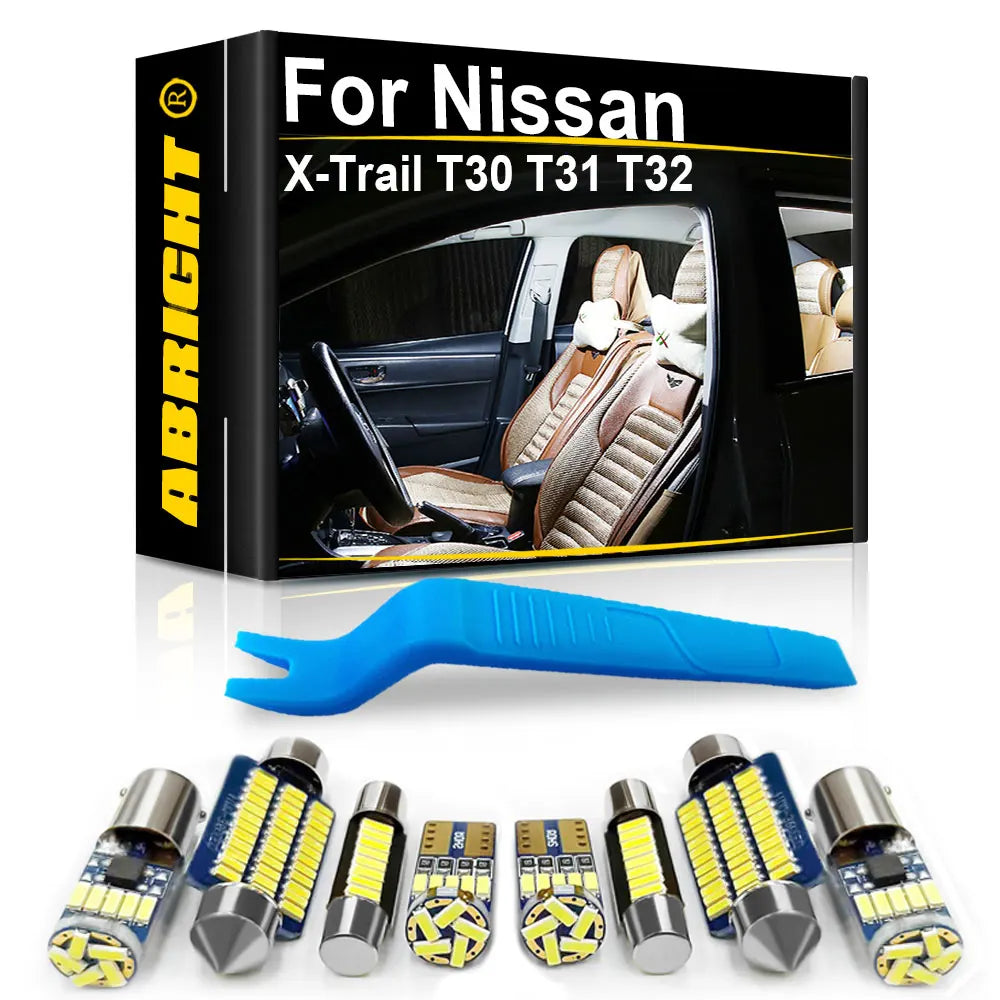 LED Interior Light Kit for Nissan X Trail T32 T31 T30 - Canbus Error-Free Bulbs | AUTOKITSHOP