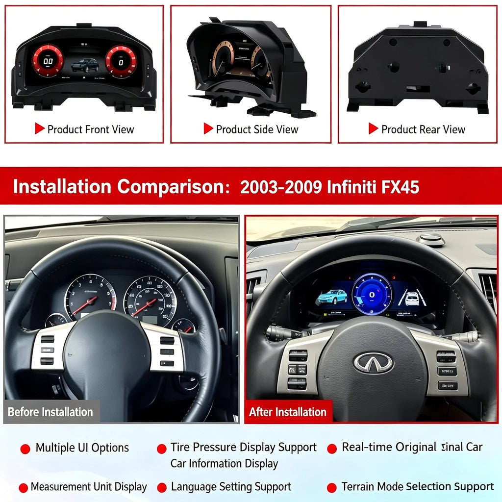 LED Interior Light Kit for Infiniti FX37 FX35 FX50 2003-2009 - Canbus Error-Free Interior Bulbs