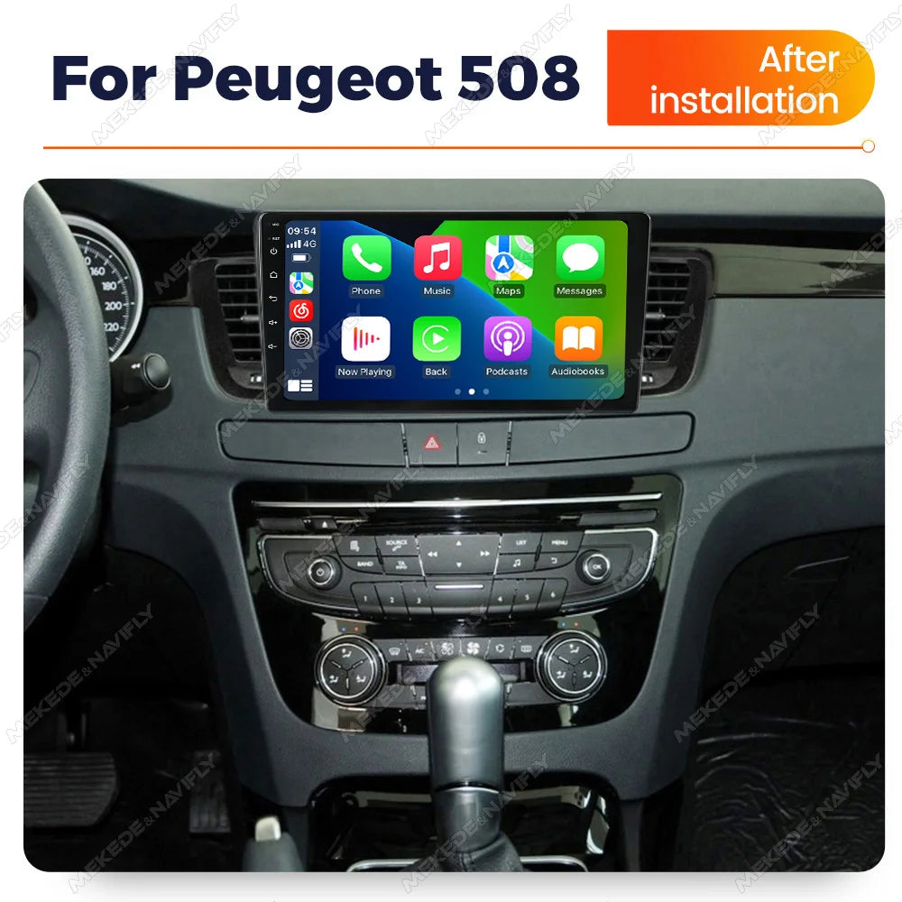 IPS touch screen 9 inch Car Radio For Peugeot 508 2011-2018 Wireless Carplay Auto GPS Navi