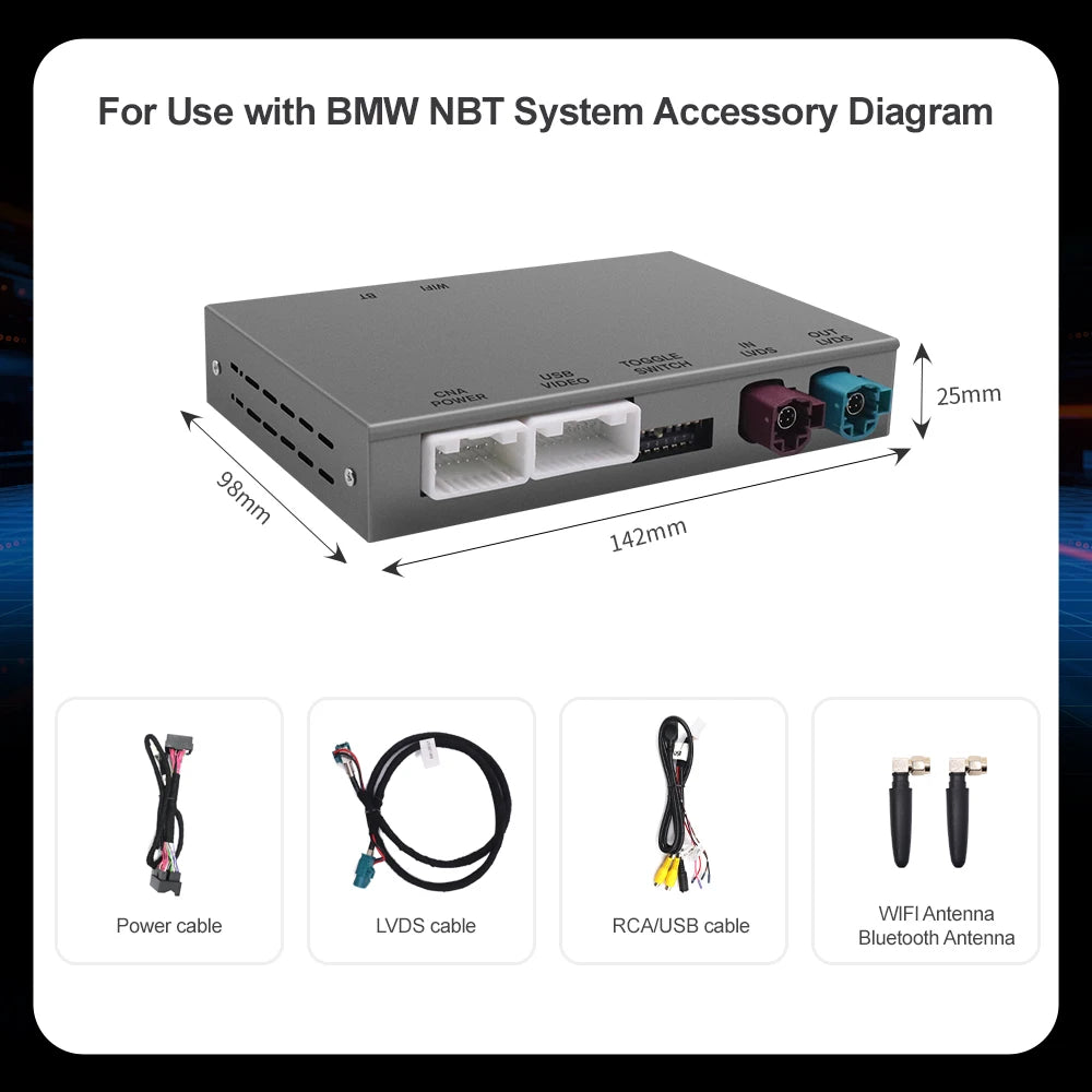 For BMW F48 F88 F15 F85 F16 NBT EVO system Wireless CarPlay Android Auto ModuleWith Blueto | AUTOKITSHOP