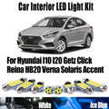 LED Interior Light Kit for Hyundai I10 I20 Getz Click Reina HB20 Verna Solaris Accent Canbus Car LED Interior Map Dom...
