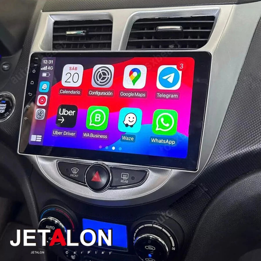For Hyundai Solaris Verna Accent 2010 - 2016 NAVIRIDER Head Unit Wireless Carplay Android