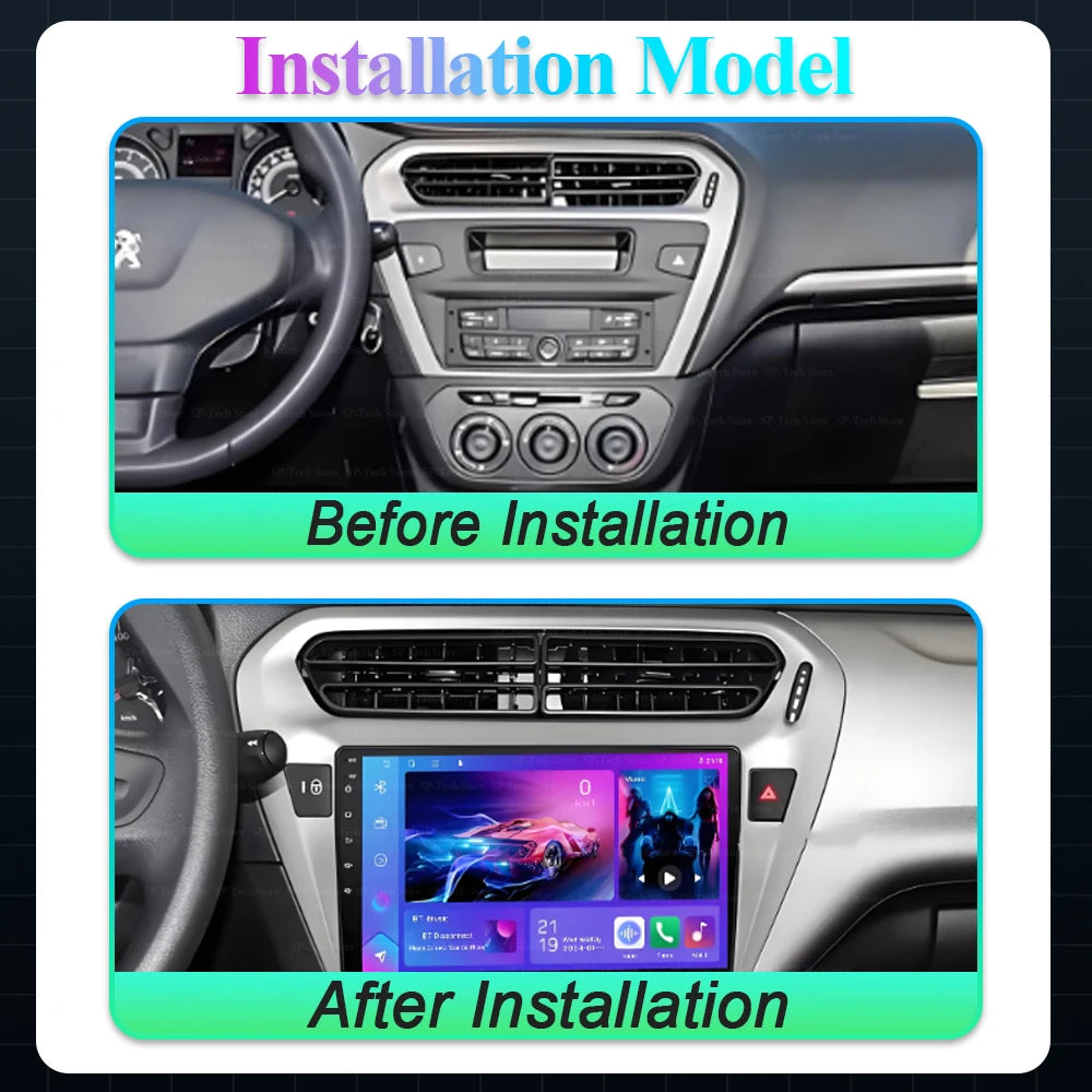 Android 16 For Peugeot 301 Citroen Elysee 2013 2014 2015 2016 2017 2018 Car Radio Multimed | AUTOKITSHOP