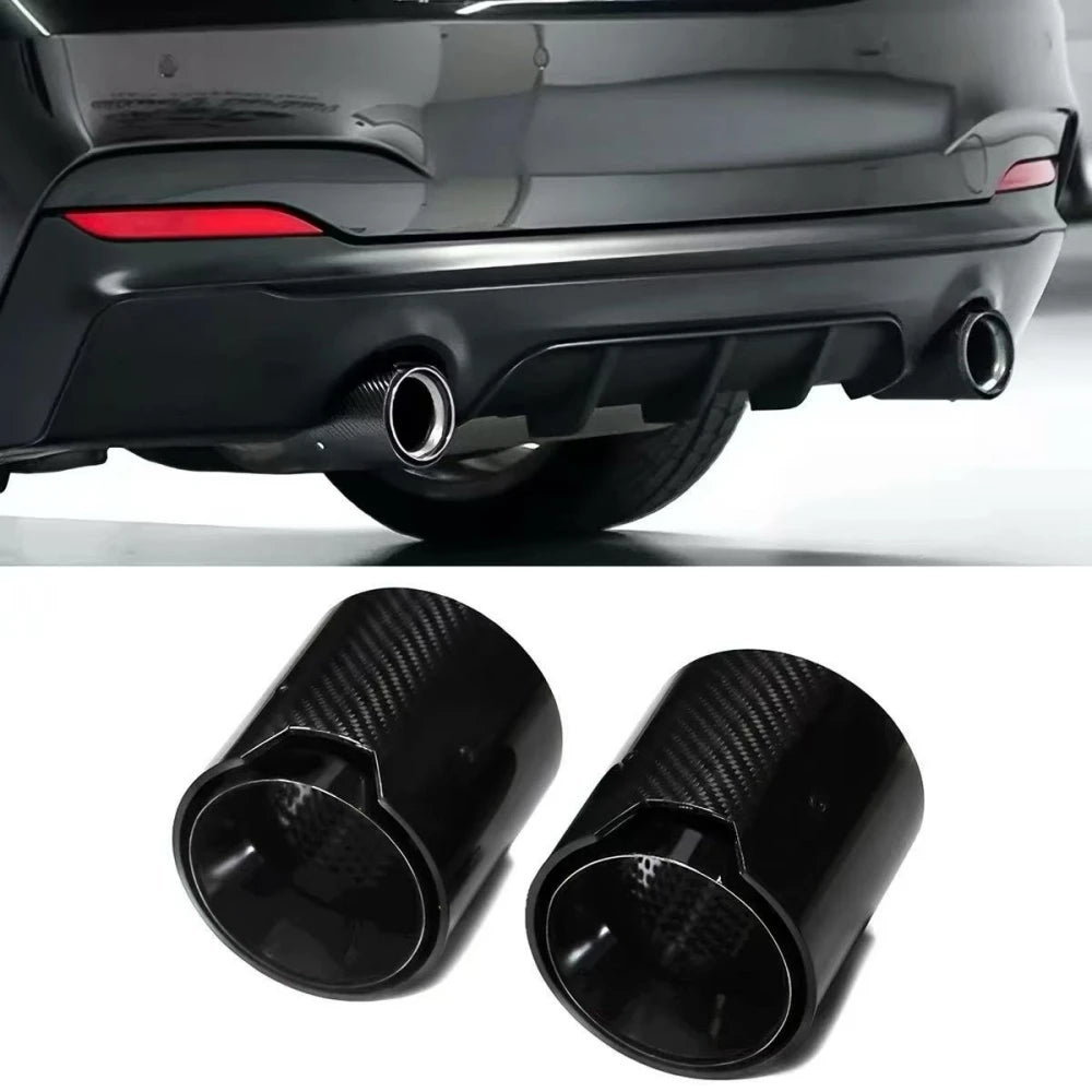 2pcs Car Exhaust Tip For BMW 2 Series F22 F23 M235i M240i F20 F21 M135i M140i F3 for BMW F23 F22 F21 - Automotive LED Li