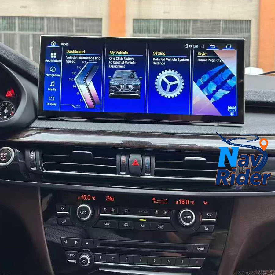 Car Radio Multimedia Player For BMW X5 X6 F15 F16 2013-2018 15.8" Screen Android 13 Stereo