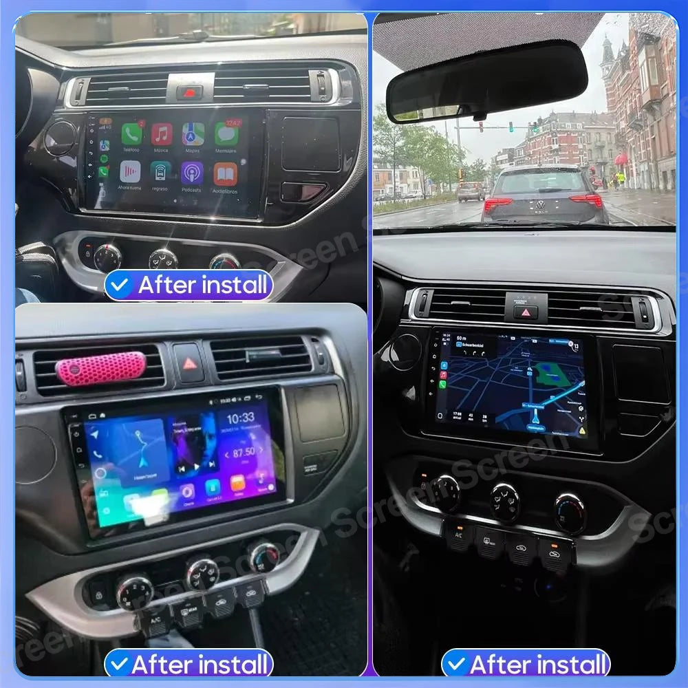 Android 16 For Kia Rio 4 K3 2011 2012 2013-2017 Car Radio Multimedia Video Player Navigati | AUTOKITSHOP