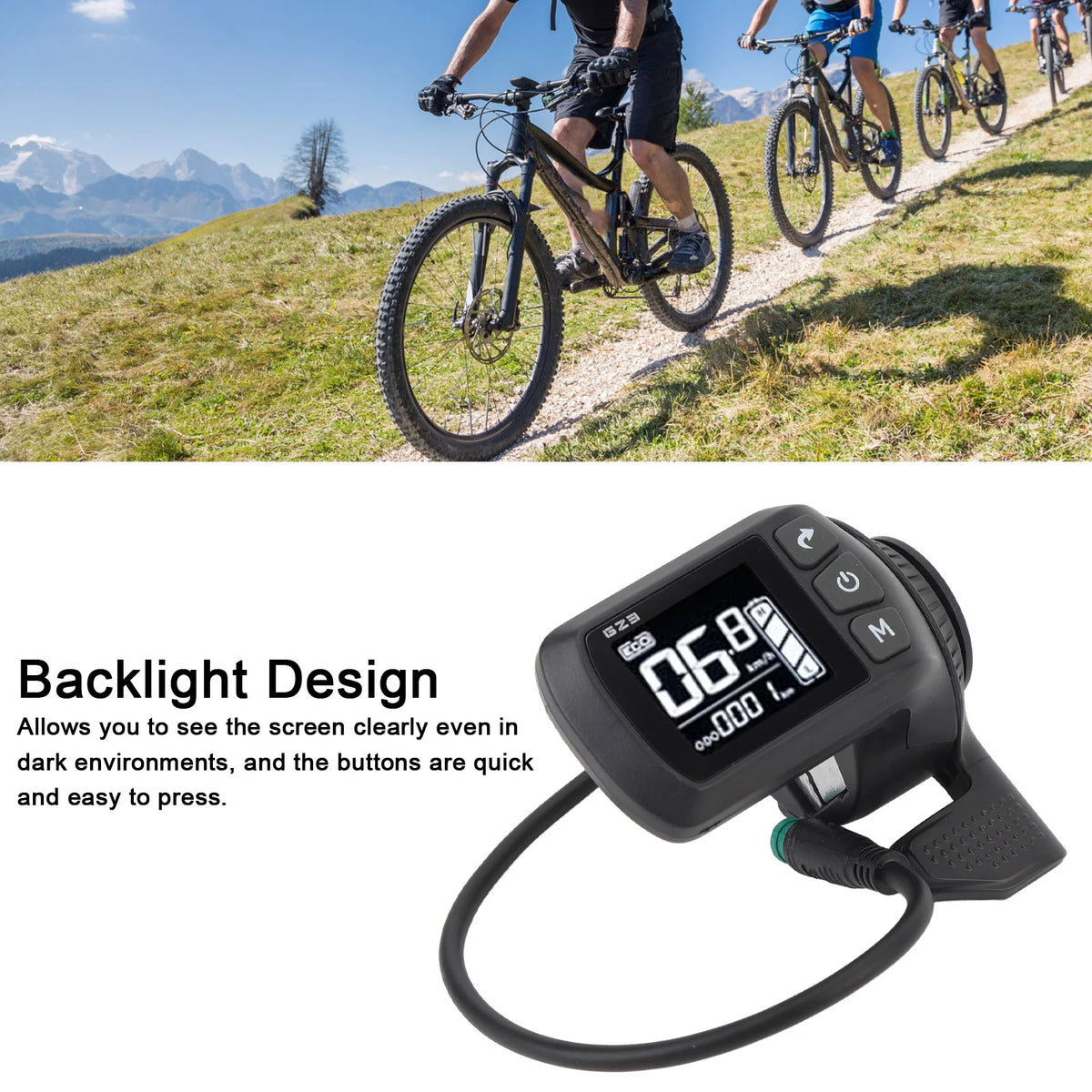 Electric Bike LCD Display 2 in 1 Water Proof 5 Pin Connector Electric Bike Display Electric Bike - Automotive LED Light
