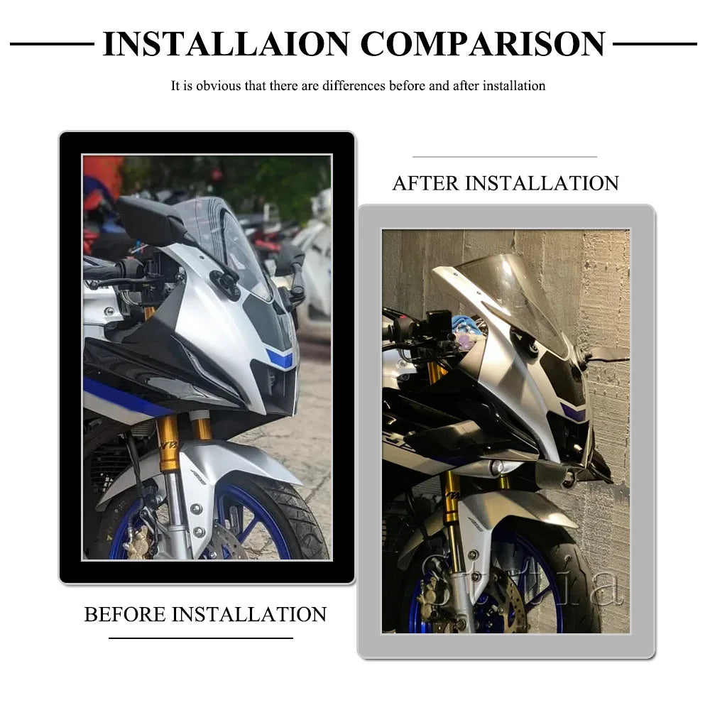 For YAMAHA R15 YZF R15 YZFr15 V4 2022 2023 YZF-R15 1pair Fixed Wind Wing Motorcycle Wing Aerodyn - Automotive LED Light