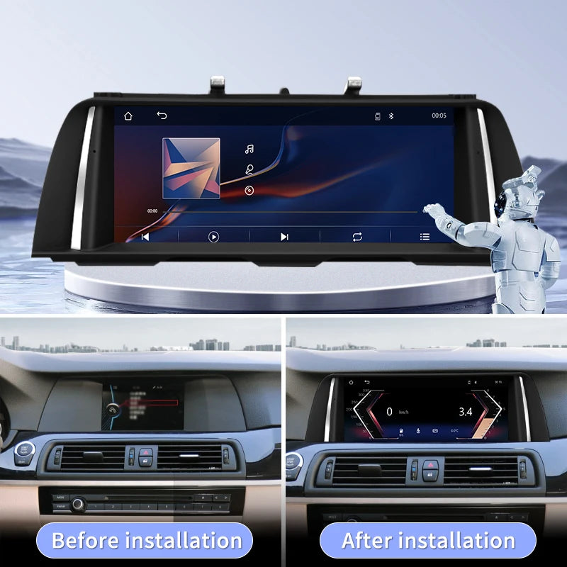 10.25Touch Screen Display 1920*720 For BMW 5series F10 F11 CIC NBT 2011-2017 Wireless Carp