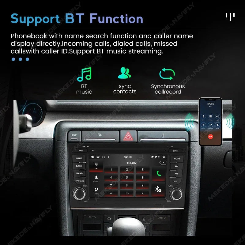 7inch Android Car Radio for Audi A4 S4 RS4 8E 2002-2008 Carplay Auto Video Player GPS Navi | AUTOKITSHOP
