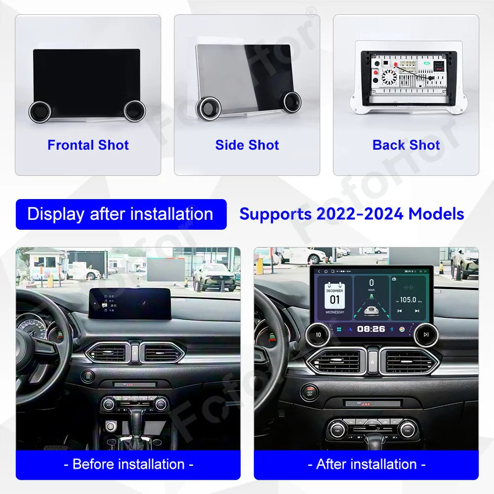 Premium Elite 11.5 Inch Android 15 Ultra Clear HD Display Wireless CarPlay GPS Car Stereo