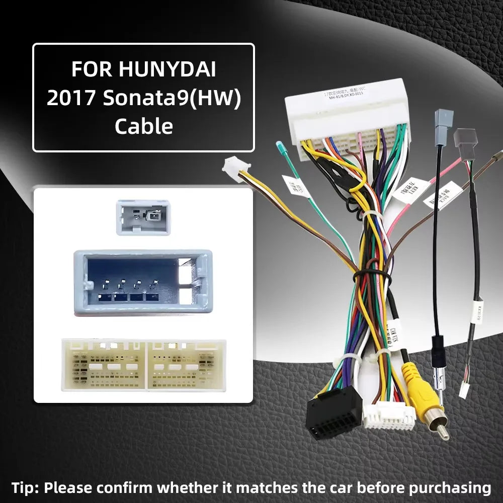 For HYUNDAI KIA Series Cables Car Radio Android Stereo Audio Screen Multimedia Video Playe