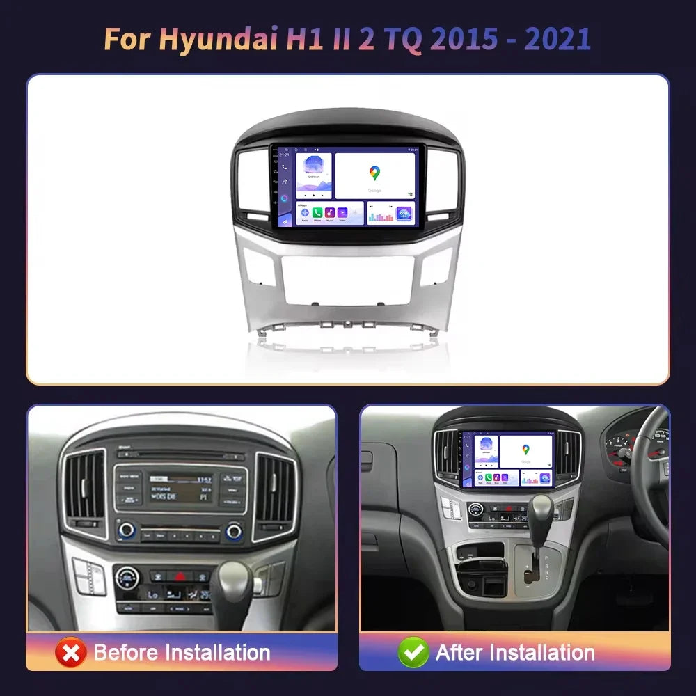 Android Auto For Hyundai H1 II 2 TQ 2015 - 2021 Car Radio Head Unit Multimedia Video Playe