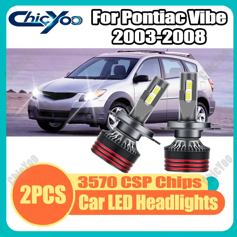 2X 6000K White Canbus H4 High Low Beam Car Headlights 150W 30000LM High Power 3570 CSP Chi