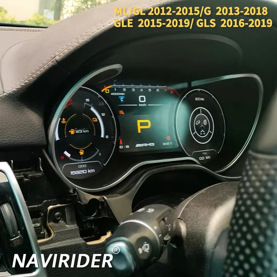 LCD Digital Dashboard Panel Virtual Cockpit Instrument For Diesel Vehicle Mercedes Benz G