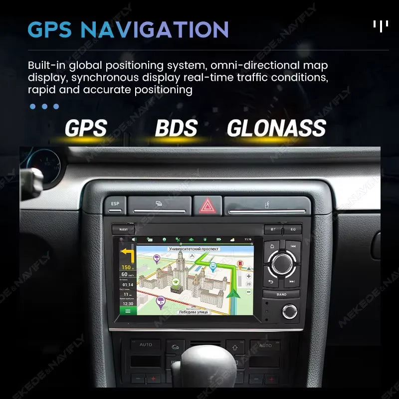 For Audi A4 2 3 B6 B7 S4 RS4 2000-2009 Android 15 Car Radio Carplay GPS Navigation Central