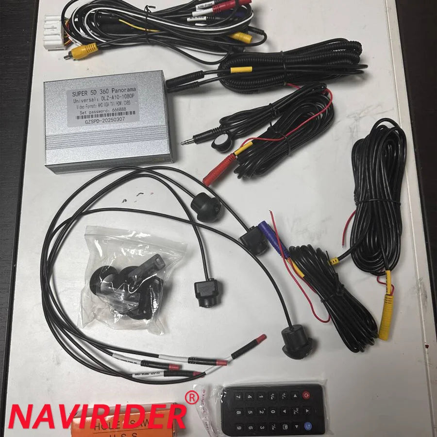 Navirider 360 Degree Parking System Car Dvr Camera Auto 3D HD 1080P Driving Recorder Panor