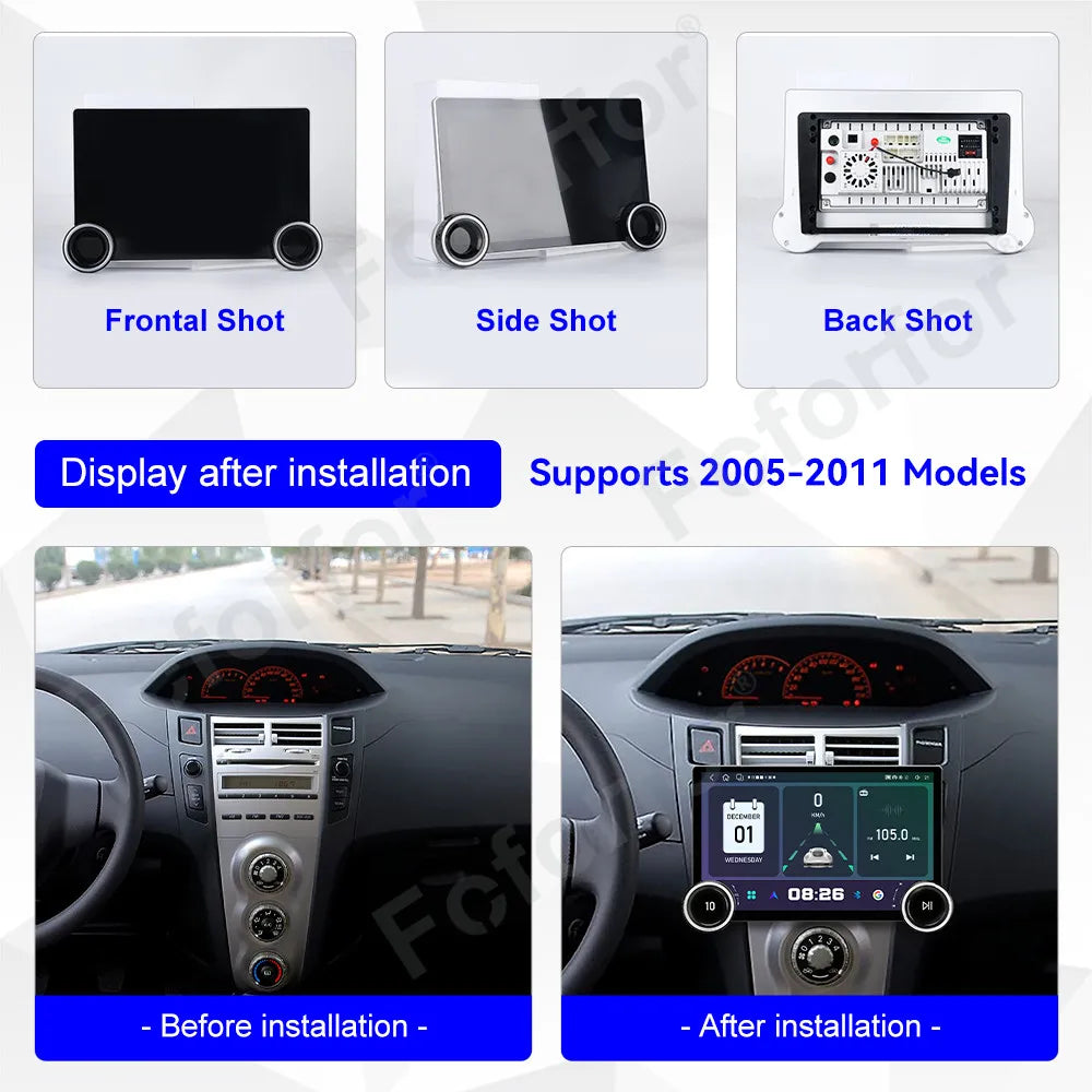 Smart Car Stereo With Android 15 System 11.5 Inch HD Touch Screen Wireless CarPlay GPS Nav