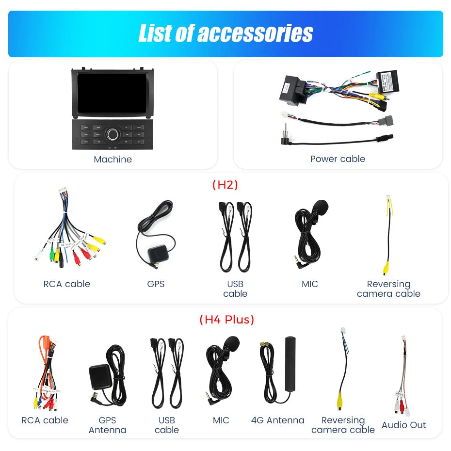 MEKEDE&NAVIFLY Intelligent Car audio system Car Radio For Peugeot 407 cc SW 407CC 2004 - 2