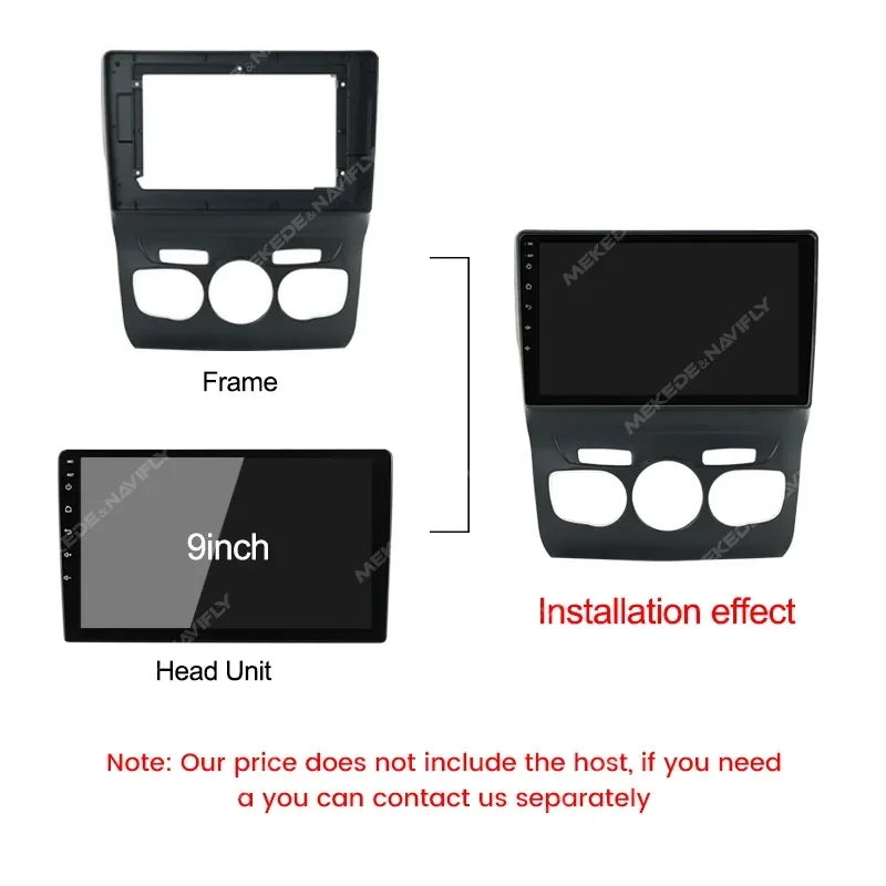 10 Inch Car Radio Fascias Frame for Citroen C4 C4L DS4 2 B7 2010-2018 2DIN Stereo Panel Ha | AUTOKITSHOP