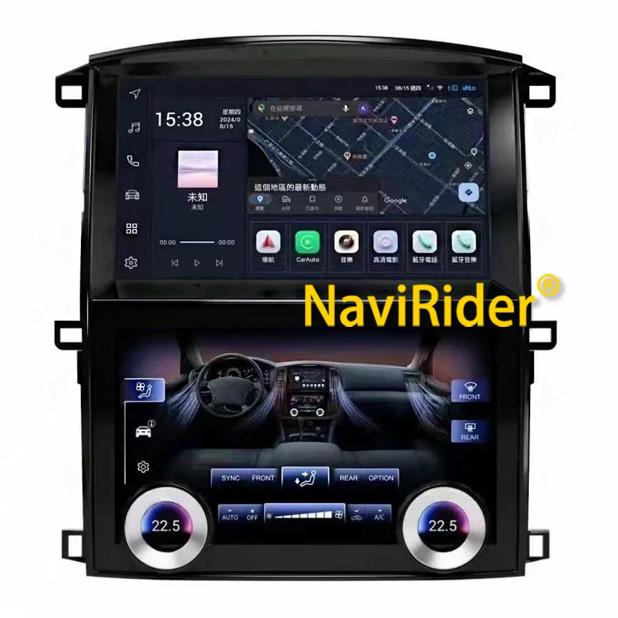 Android Auto Multimedia Player Climate Control Screen GPS Carplay For Lexus LX470 2003-200 | AUTOKITSHOP