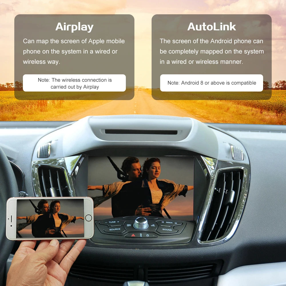 Wireless CarPlay for Ford Focus Escape Fiesta C-max Android Auto accessory Mirror Link Air | AUTOKITSHOP