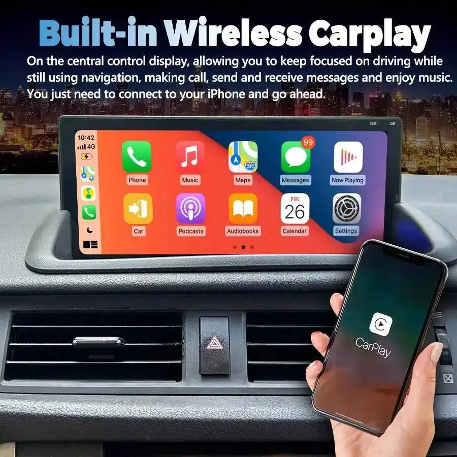 Autoradio CarPlay Navigation Head Unit 10.25inch RHD Android 15 Car Multimedia Video Playe