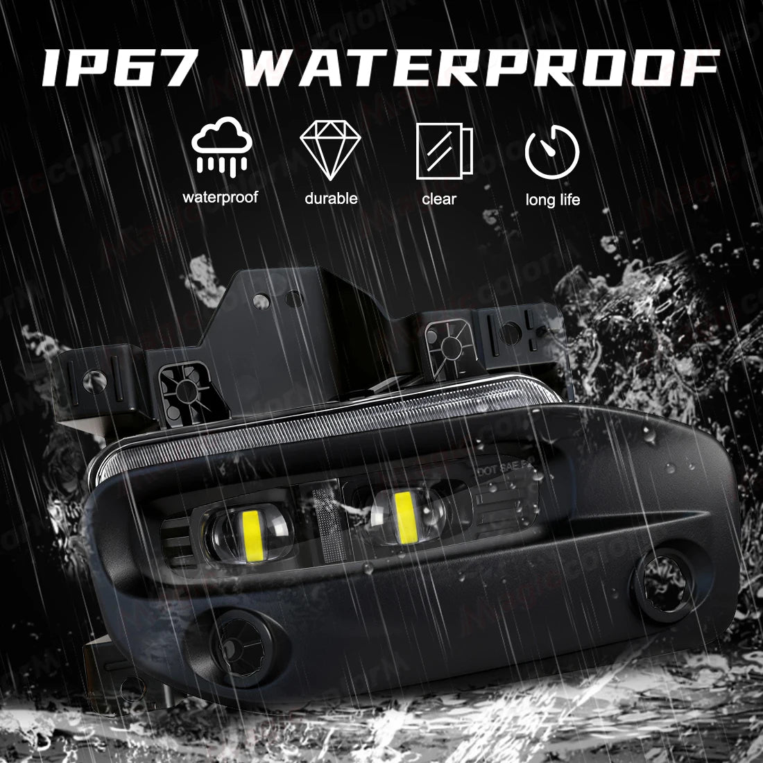 LED Fog Lamps For Dodge Ram 2500 3500 2019 2020 2021 2022 2023 2024 Car Front Bumper Headl | AUTOKITSHOP
