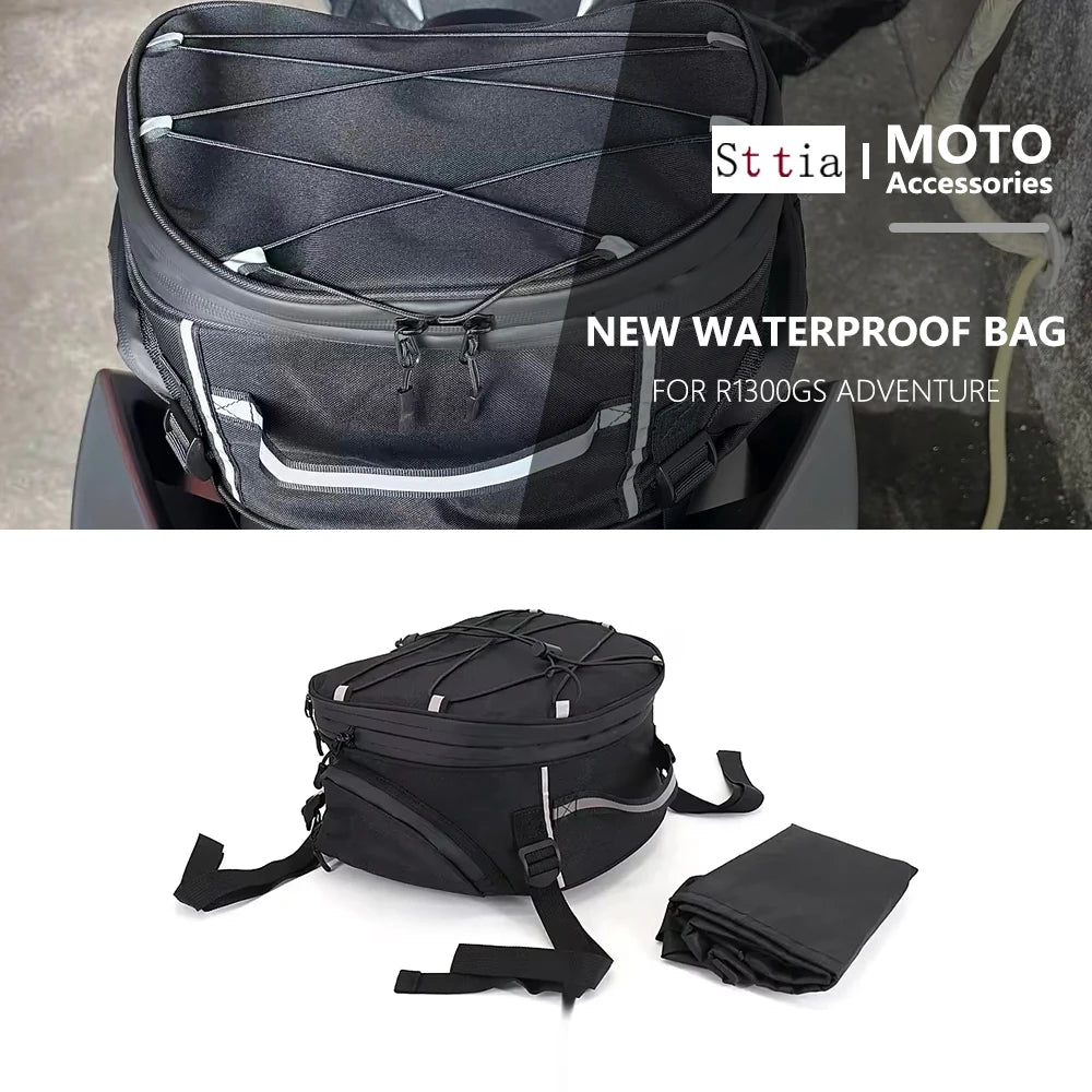 Motorcycle Waterproof Tail Bag Multi-functional Durable Rear Seat Bag High Capac for Seat R1300 2023-2025 - Automotive L