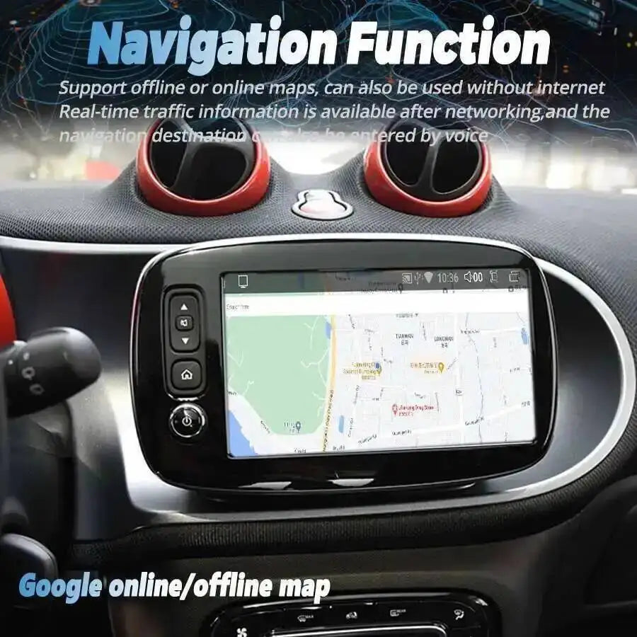 Android 15 Touch Screen For Benz Smart 2014 - 2020 Car GPS Multimedia Video Player Navigat | AUTOKITSHOP