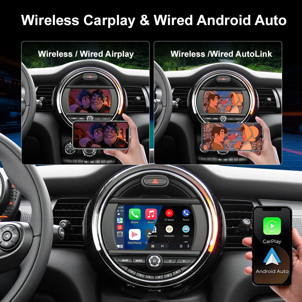 Wireless CarPlay Android Auto for BMW Mini R55 R56 R57 R58 R59 R60 R61 F54 F55 F56 F57Club