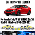 LED Interior Light Kit for Honda Civic VI VII VIII IX X 6th 7th 8th 9th 10th Gen 1996-2016 - Canbus Dome Map Door Tru...