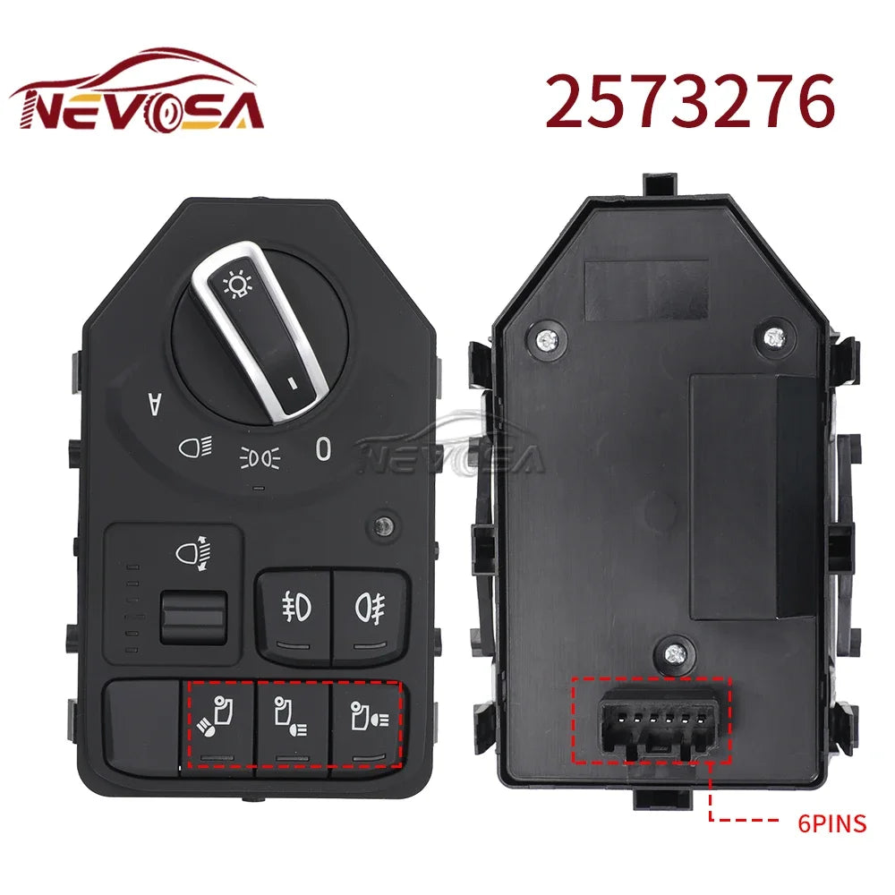For SCANIA Truck P410 Euro 6 24V 6 Pins Headlight Switch Dimmer Switch Knob Control Switch Headl - Automotive LED Light