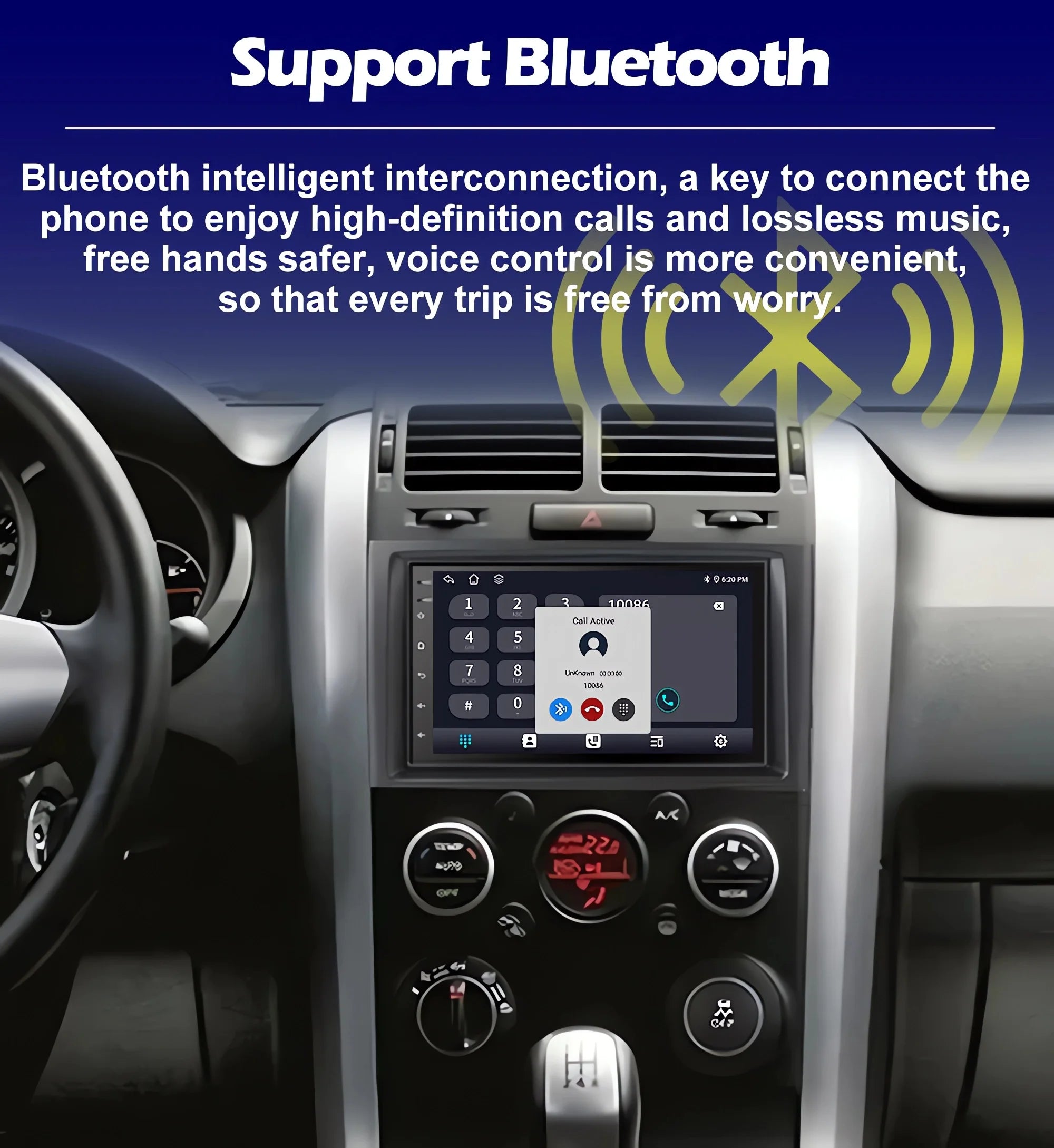 Android 16 For Ford Transit Connect Tourneo Connect 2014-2019 7 inch Touch Screen Car Mult