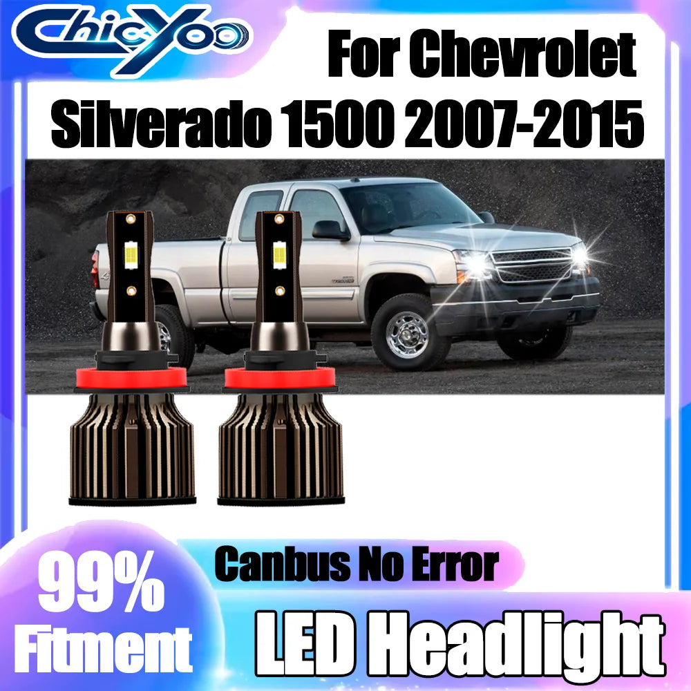 2X H11 H8 H9 LED Headlight CSP Chip 20000LM 120W High Power Car Turbo Light 6500K White Fo