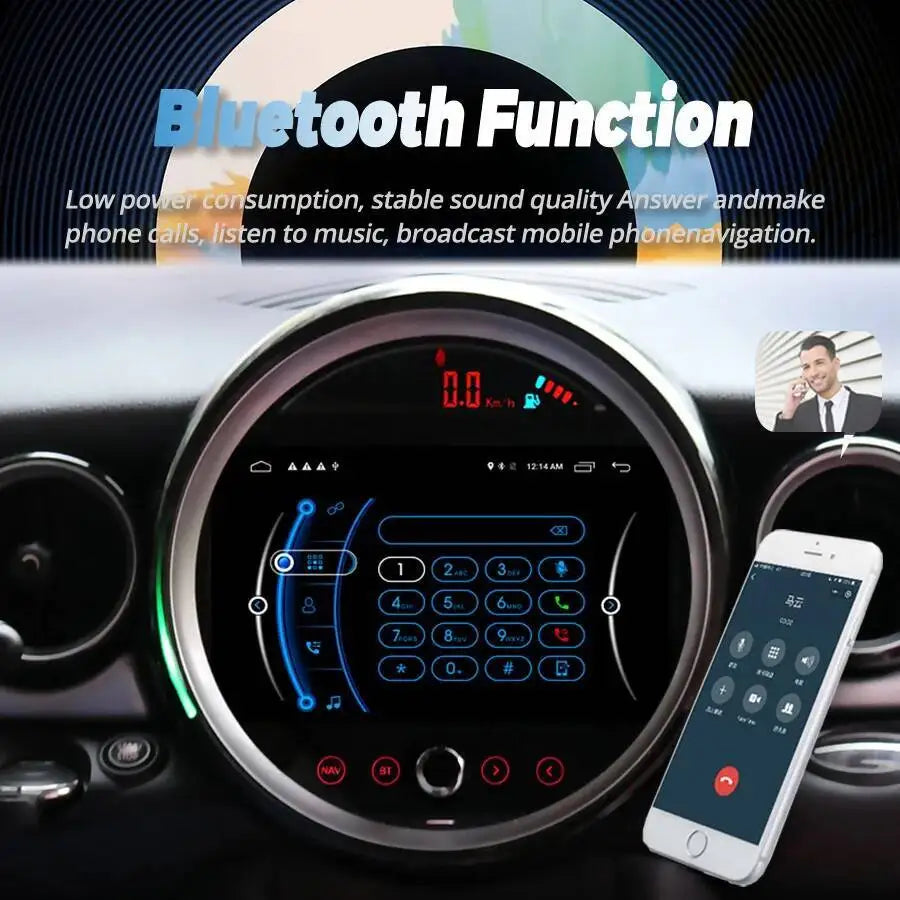 Android For BMW Mini One Cooper R55 R56 Peaceman Mini Clubman 2007-2011 Car GPS Multimedia