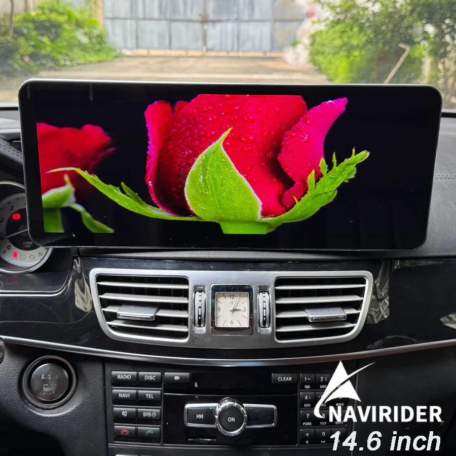 14.6'' RHD Android 14 Car Radio Stereo GPS BT Carplay Head Unit For Mercedes-Benz E Class