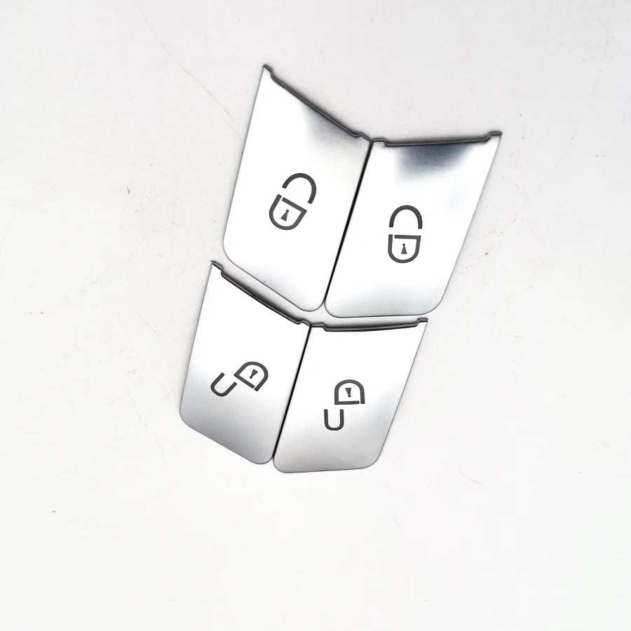 Door Lock Unlock Buttons Sequins Cover 4x For Mercedes Benz C E Class W204 W212
