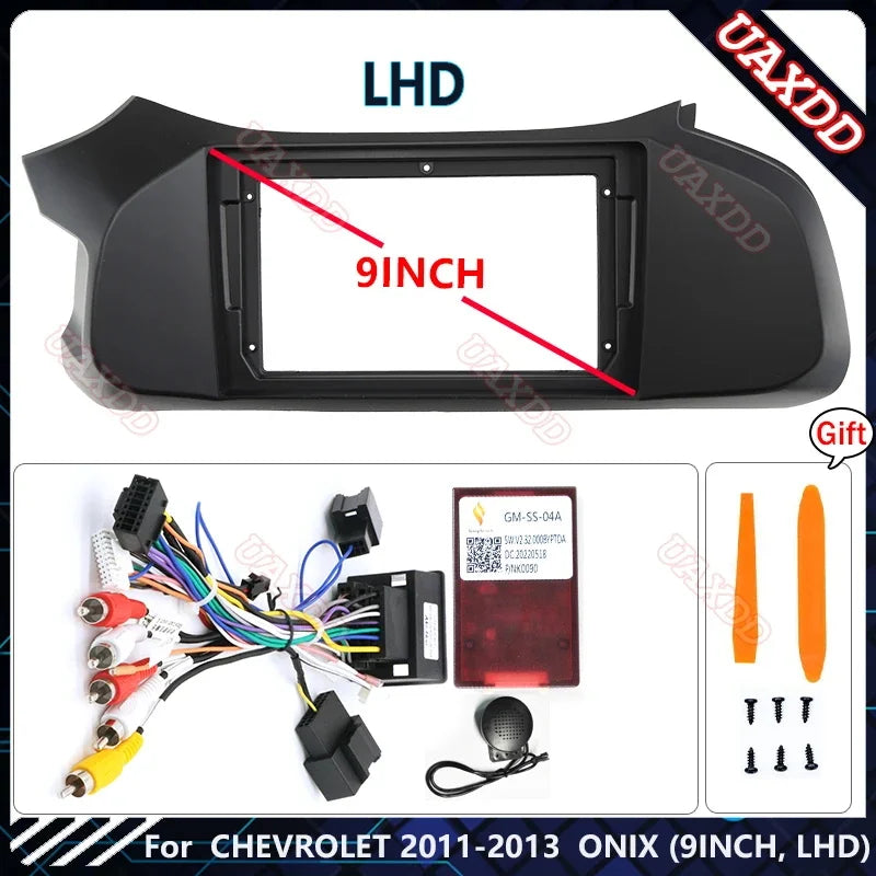 For CHEVROLET 2011-2013 ONIX 9INCH LHD Radio Android Stereo Harness Screens Accessories Na